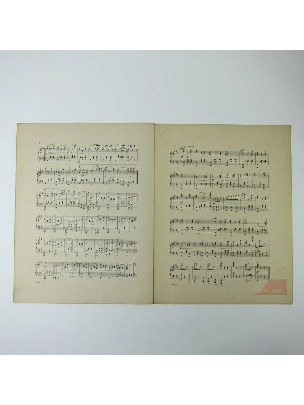 Sheet Music Nights of Gladness Valse Piano Charles Antcliffe Antique 1912
